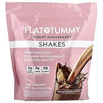Platt mage, Shakes, Naturlig choklad, 720 g