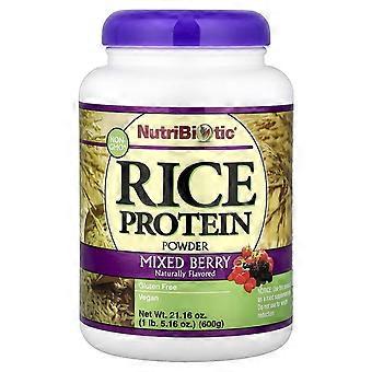 NutriBiotic, Protéines de riz en poudre, Fruits rouges, 600 g (1 lb 5,16 oz)