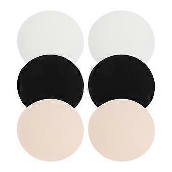 3 pares de cubrepezones: almohadillas de algodón transpirables y reutilizables, invisibles y sin adhesivo para bodas y vestidos. Cubrepezones para sujetador.
