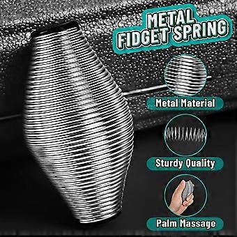 Durable Metal Fidget Spring Toy for Stress Relief - Perfect for Kids, Teens & Adults - Unique Rugby Design