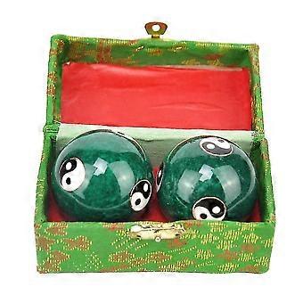 2stk Baoding Ball Finger Øvelse Yin Yang Afslapning Terapi Kinesisk Sundhed TA
