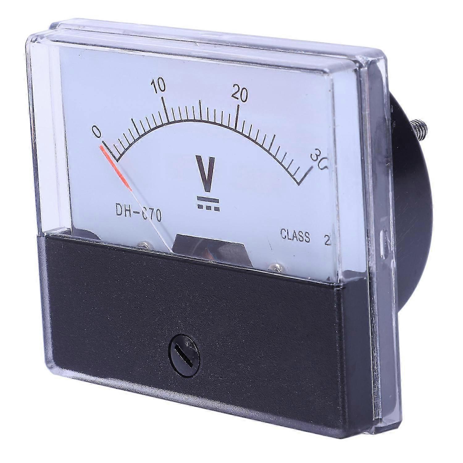 -670 nøyaktighet DC 30V analog panel meter voltmeter