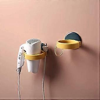 Hair Dryer Holder - Unspecified - 9.5*2.5cm - Easy Installation - No Drilling - ABS + Acrylic
