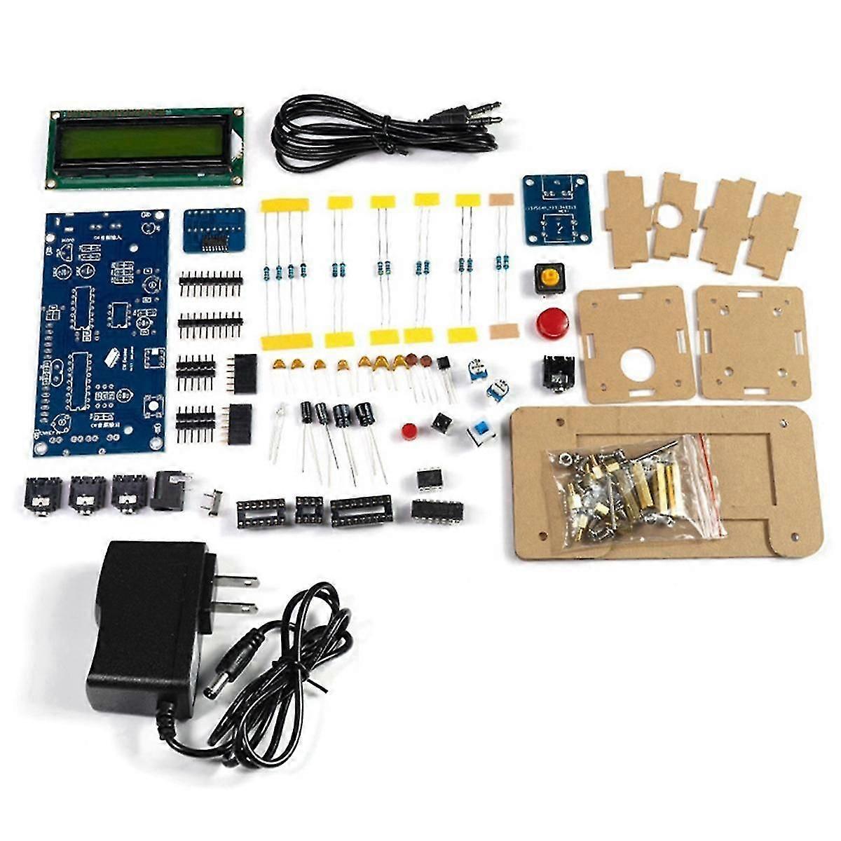 Decoder Morse Code Reader Translato DIY Kits CW Morse Code Exercise Decoder Kit Ham Radio with Digital LCD US Plug