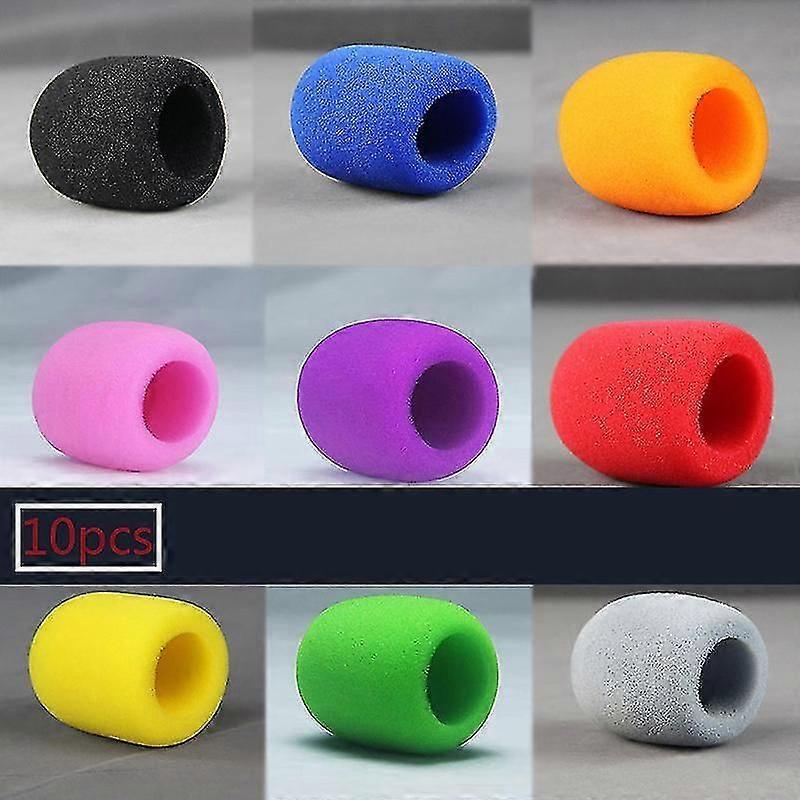 10x Generic Microphone Windscreen Sponge Foam Cover Windshield