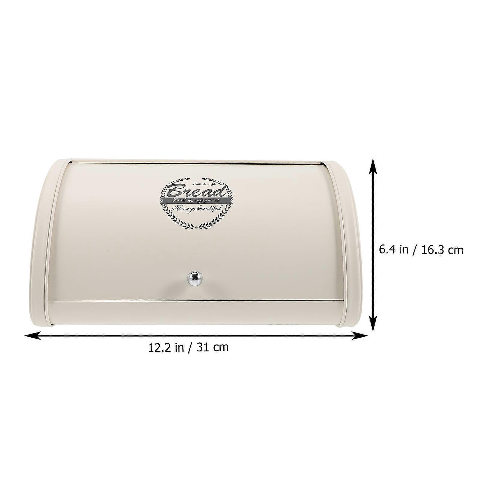 Bread Bin Farmhouse Bread Box Metal Bread Holder Desktop Bread Bin Corner Bread Box