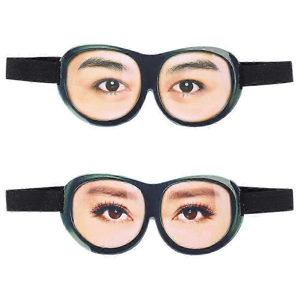 Masque de sommeil 3D doux avec sangle ajustable (lot de 2)