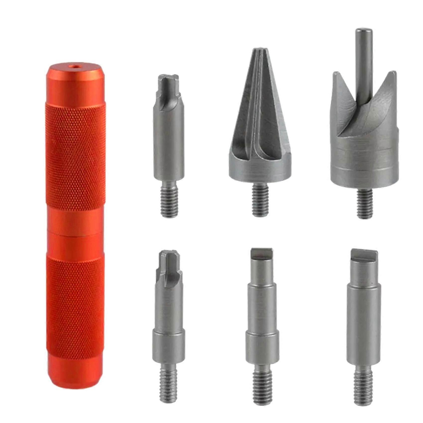 Case Chamfer Deburring Hand Tools Steel Case Prep Multitool for Removing Crimps