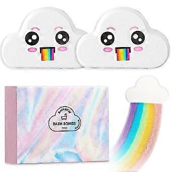 25-26 Rainbow Bath Bombs Gift Set for Easter, Ribivaul Handmade Bath Bombs with Natural Ingredients and Dreamy Rainbow, Bath Bomb with Richc
