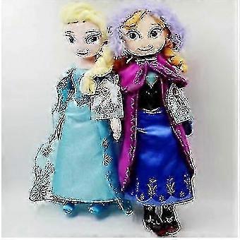 50cm 2st Frusen Prinsessa Anna Elsa Snödrottning Docka Barn Leksaker Julklappar Fyllda plysch