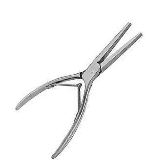 Herramienta de acero inoxidable para dar forma a las uñas, pinza ergonómica curva en forma de C para una manicura precisa, para uso doméstico y profesional.