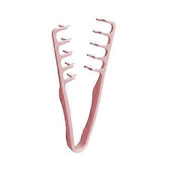 Roze volumekam met brede tanden, 19x9x2,2 cm, ABS haarstylingtool voor het creëren van een scheiding voor pony en volume.