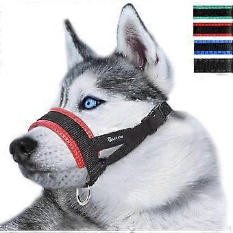 Dlm Head Strap Dog Muzzle Prevent From Taking Off By Paws compatible with Small, Medium And Large Dogs S Black
