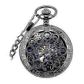 Steampunk mechanische skelet zakhorloge hanger met 14 inch ketting, Retro antiek ontwerp