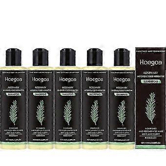 Hydrolysiertes Keratin-Rosmarin-Shampoo zur Feuchtigkeitsversorgung und Reparatur von trockenem, geschädigtem und krausem Haar, stärkt die Kopfhaut und die Haarwurzeln. C4