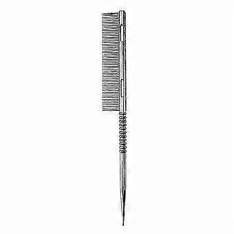 New_Aluminum Hair Comb for Styling, Pointed Tail for Sectioning and Straightening, Ideal for Professional Salon and Home Use