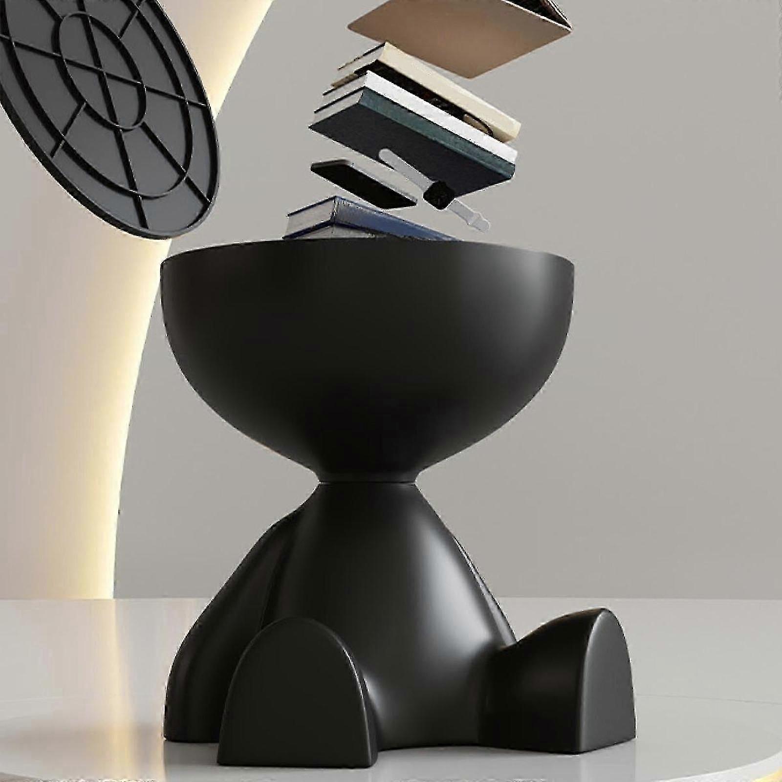 Minimalist sofa edge table for drinks and decor