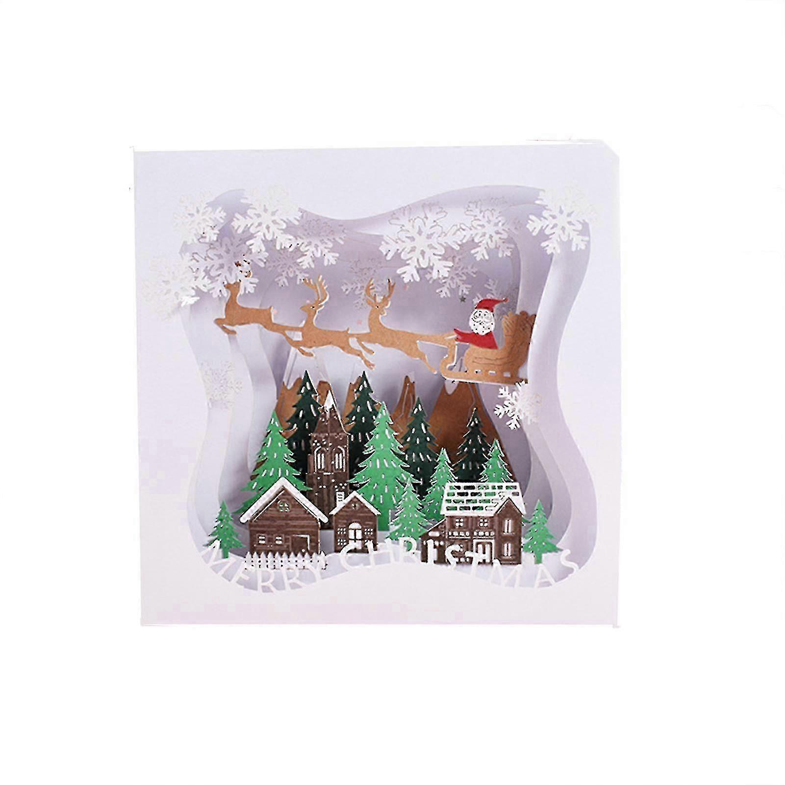 Festive 3D Pop Up Greeting Card Set