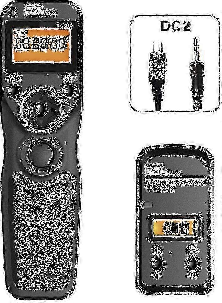 Wireless Remote Shutter Release with Timer, Compatible with Nikon Cameras, 2.4GHz Intervalometer Cable Release