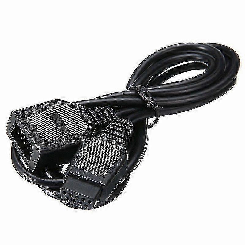 9 Pin Gamepad Extension Cable, PVC, 5.91ft, Compatible with 2/3 Button Controllers
