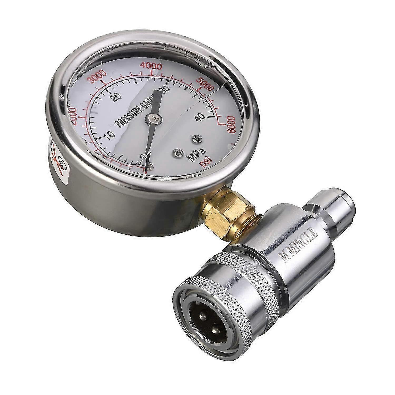 6000 PSI Compact Pressure Washer Gauge