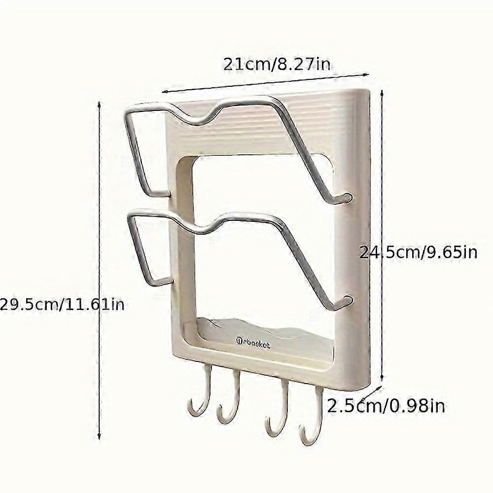 Heat-Resistant Wall Mounted Styling Tool Holder