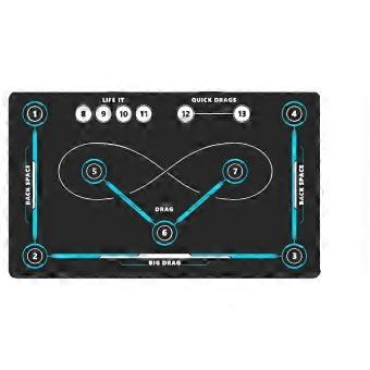 90x60cm Hockey Training Soccer Mat Quiet Non-Slip Large Dribbling Stickhandling Pad Training Equipment Indoor Outdoor