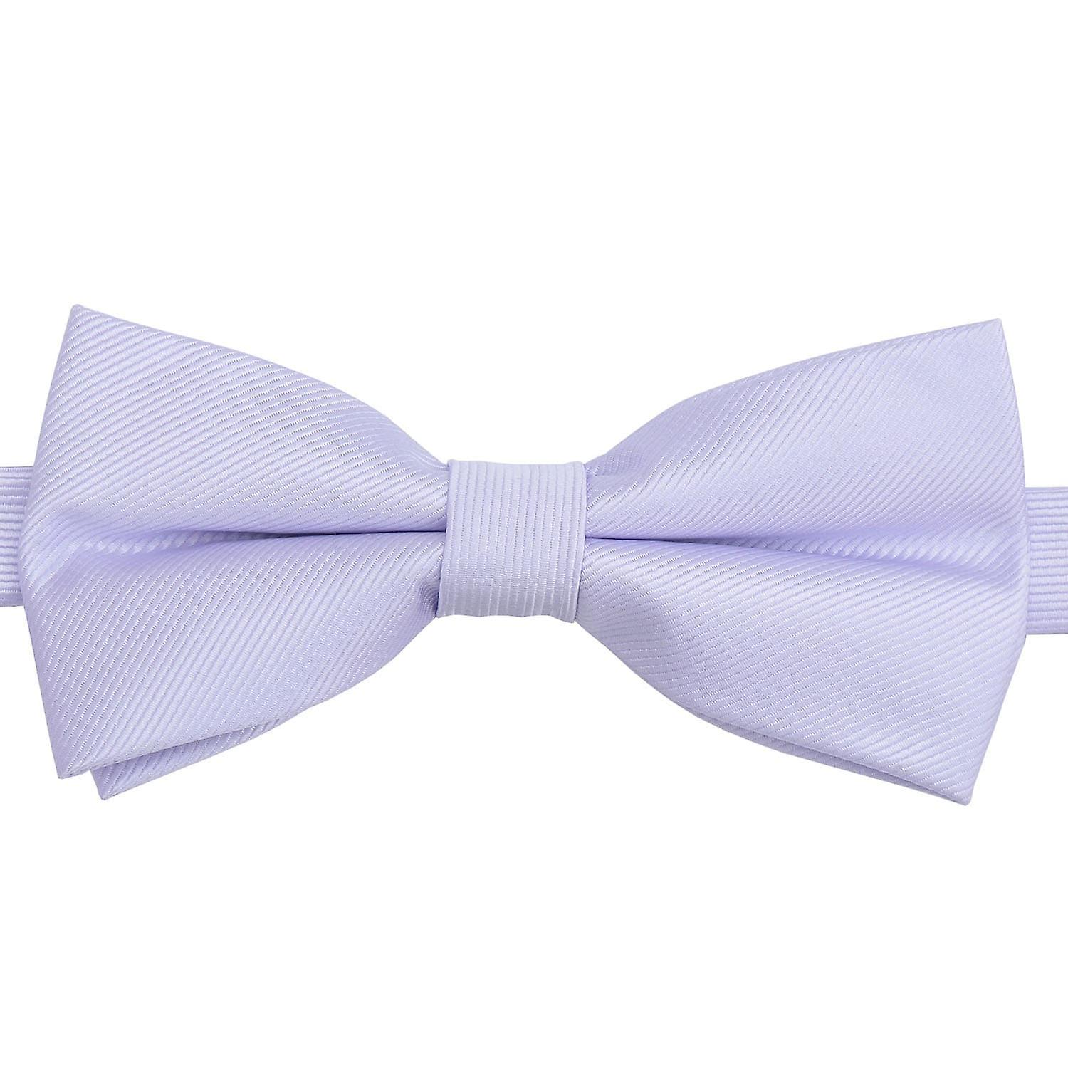 Pastel Lilac Plain Twill Pre-Tied Bow Tie