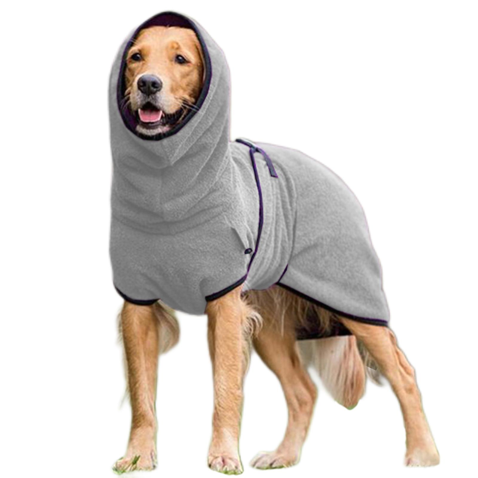 Pet Dog Kläder Frottéduk Torkande Badrock Valp Varmare Kläder Badrock Handduk, 100% Ny