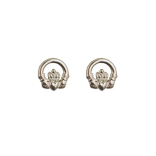 Silver 9mm Claddagh stud Earrings