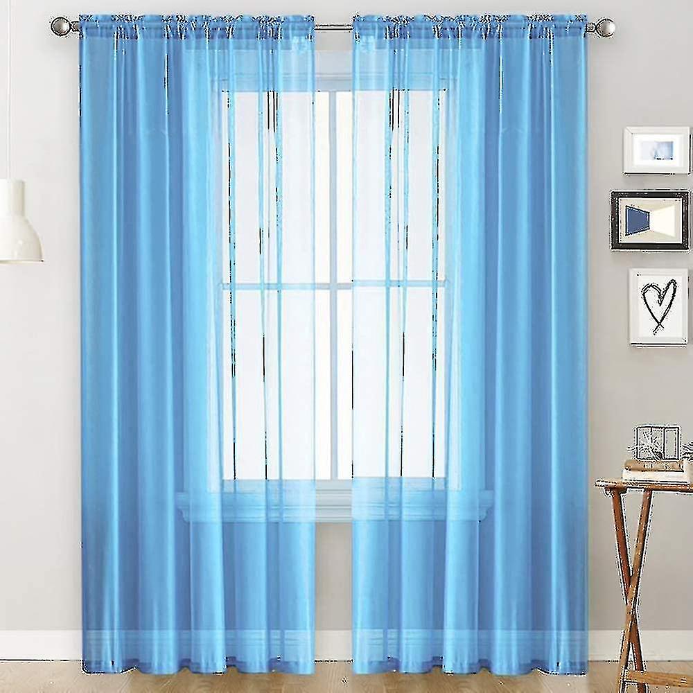 Voile Curtains with Ruffles In Linen Optics Transparent