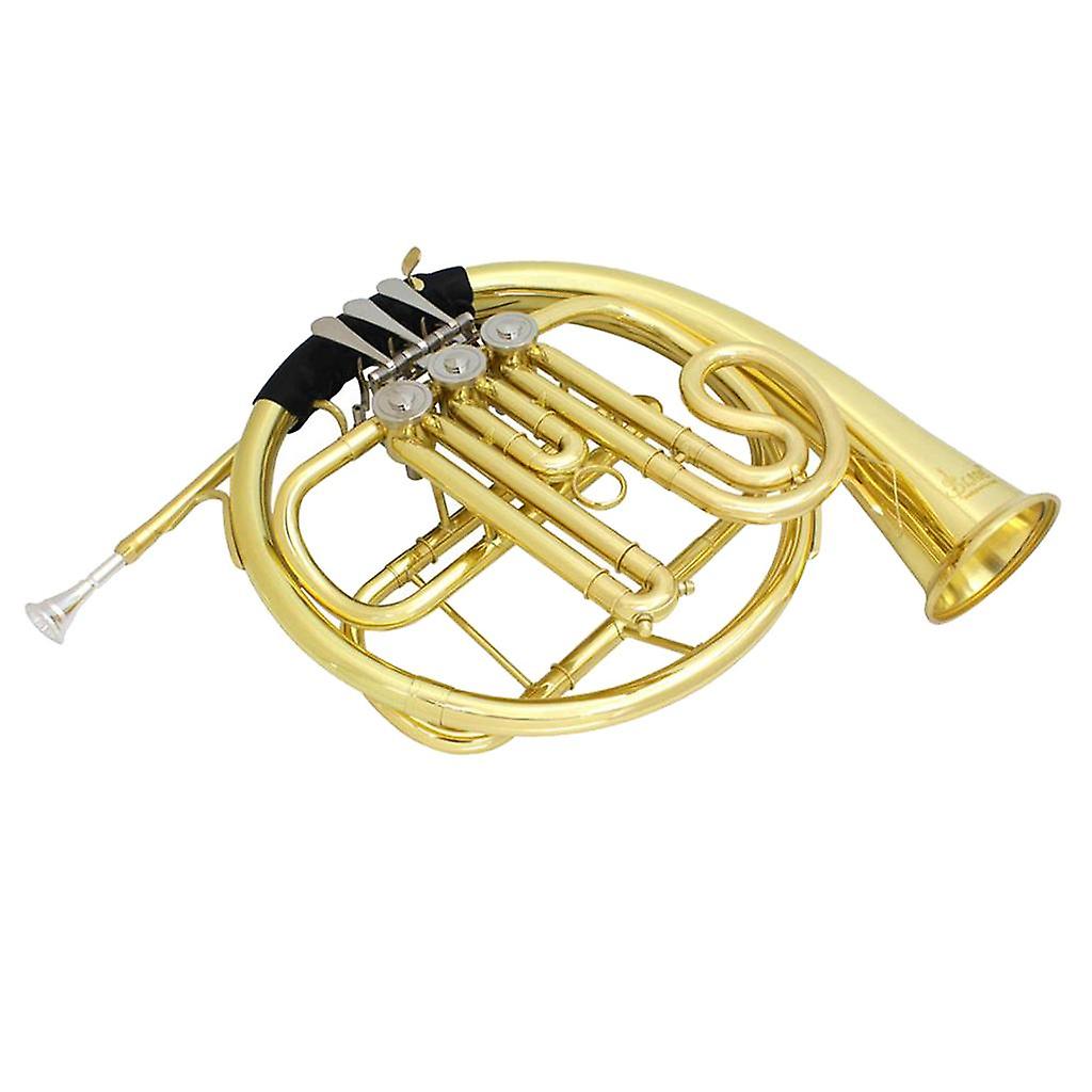 Three Button Brass Instrument Trumpet with Cleaning Care Kit Accessory