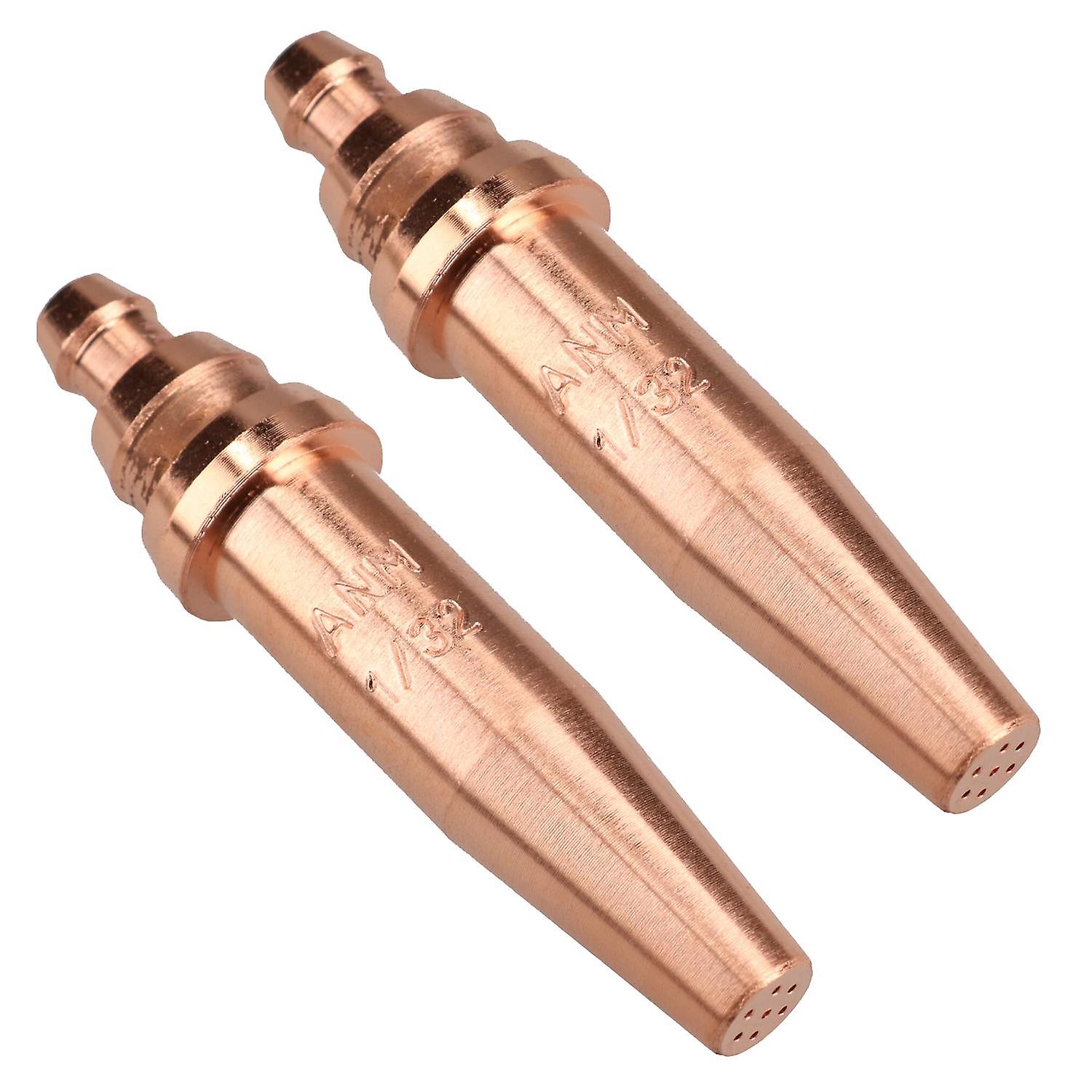 ANM Oxy Acetylene Gas Cutting Nozzle Tip Standard length 1/32" 3 - 6mm 2pk