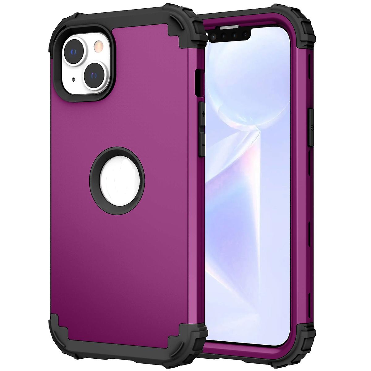 Silicone Hybrid PC Phone Case For iPhone 15 Pro Max