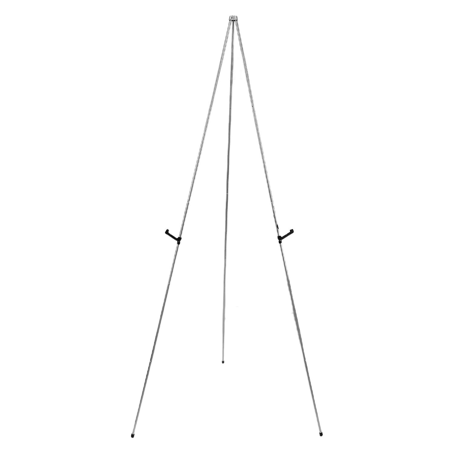 Display Stand Adjustable Height Anti-slip Solid Collapsible Fixed Poster Metal Wedding Sign White Ea