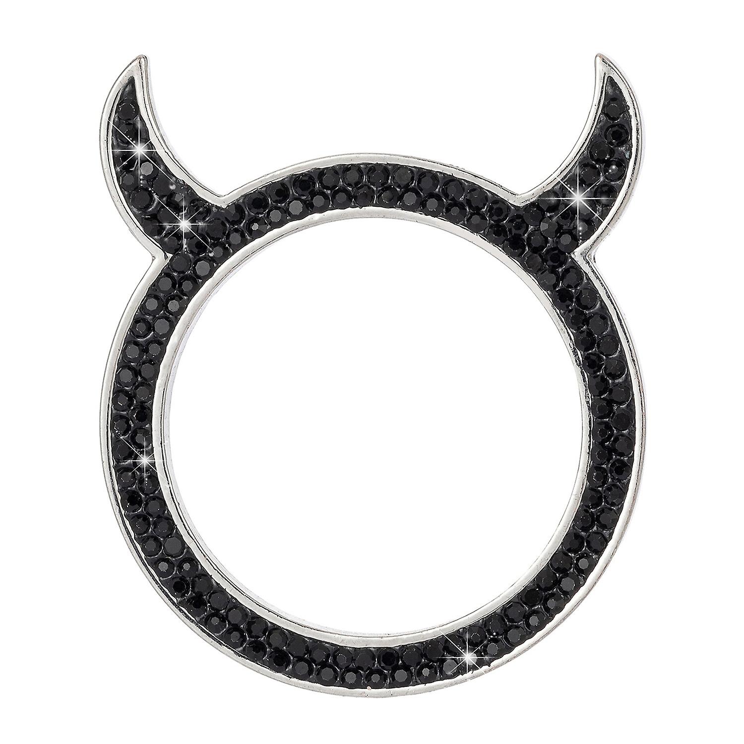 Rhinestone Car Ring Shiny Exquisite Fine Workmanship Devil Bling Ignition Ring Decoration Car Decor