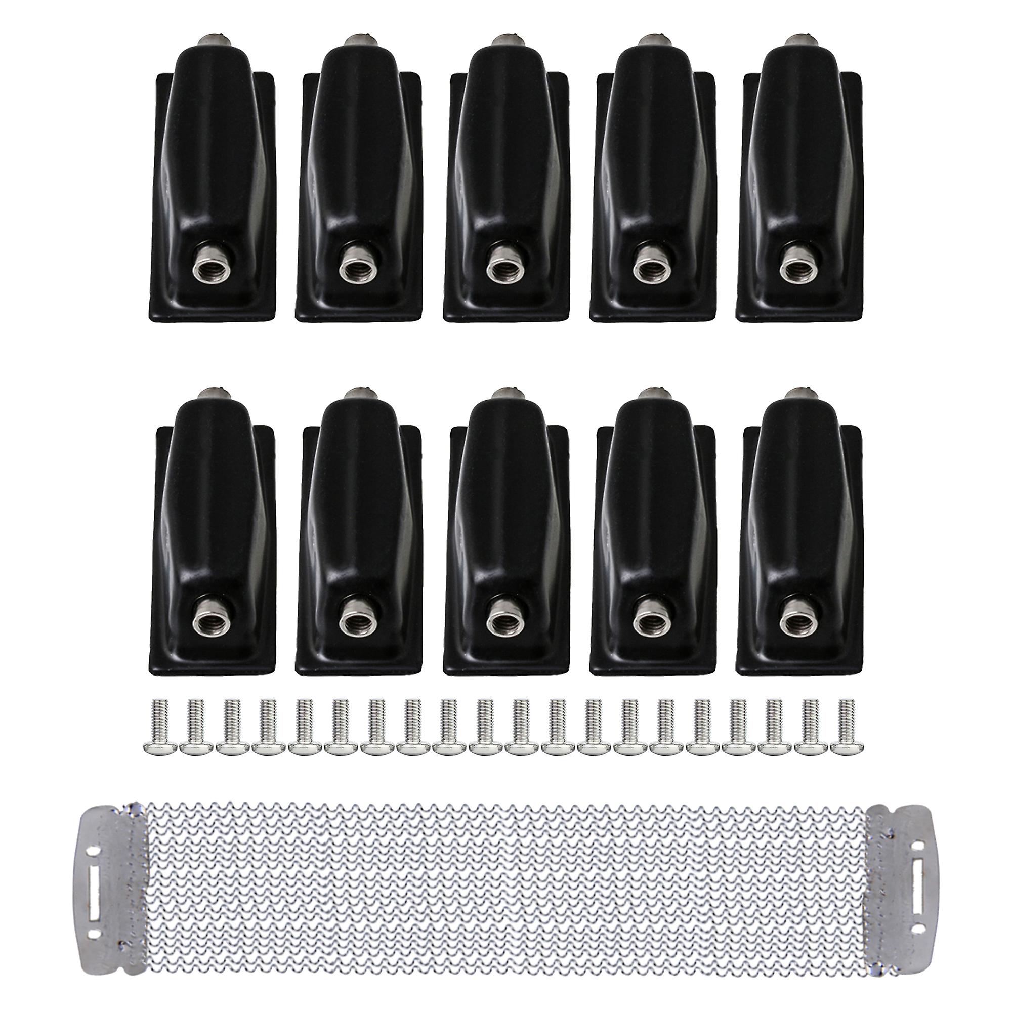 11Pieces Metal Snare Lug and Wire Set for 14 inch Snare Drum Hardware