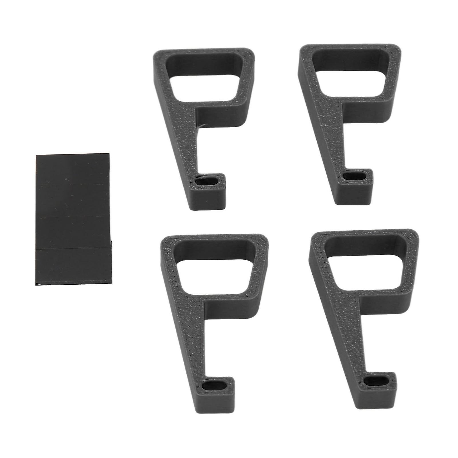 4pcs Game Console Horizontal Holder Prevent Slip Cooling Feet Console Heightening Bracket for PS4 Pro Black 