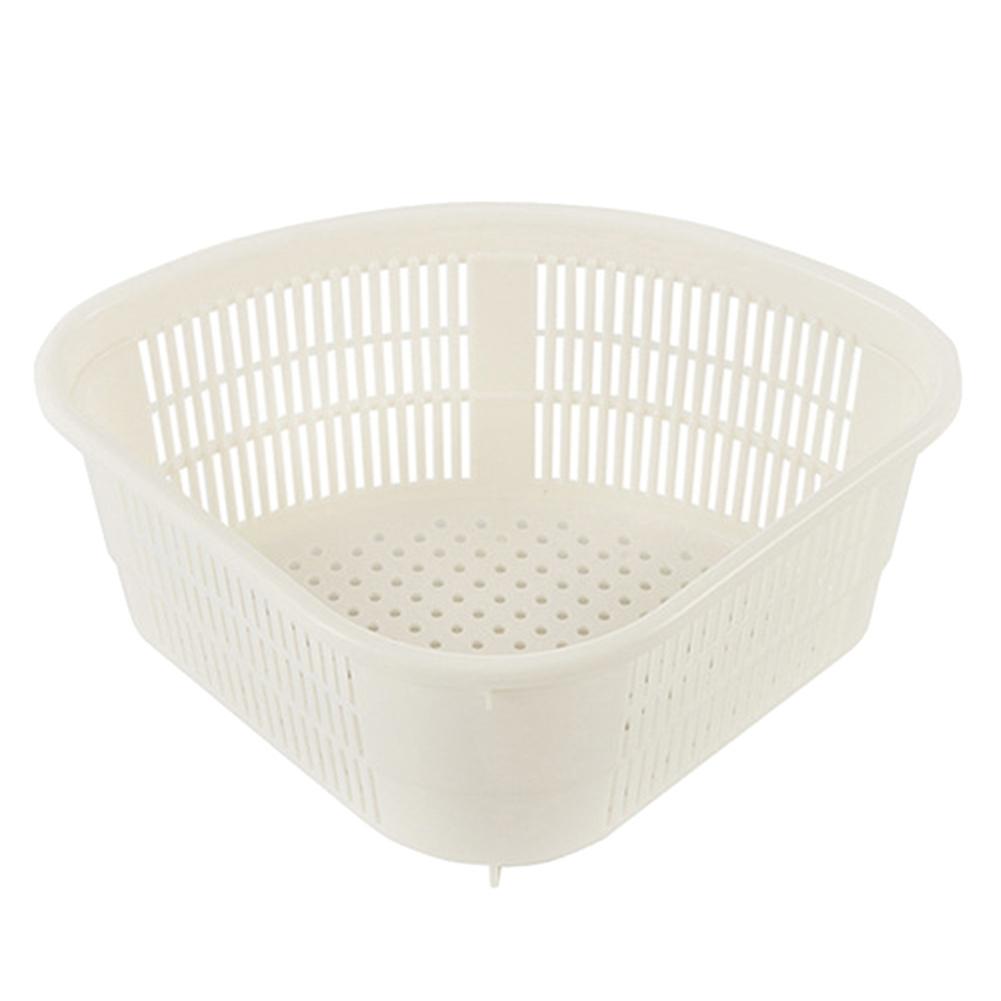 Triangle Kitchen Sink Fruit Washing Waste Draining Basket Plastic Storage Rack