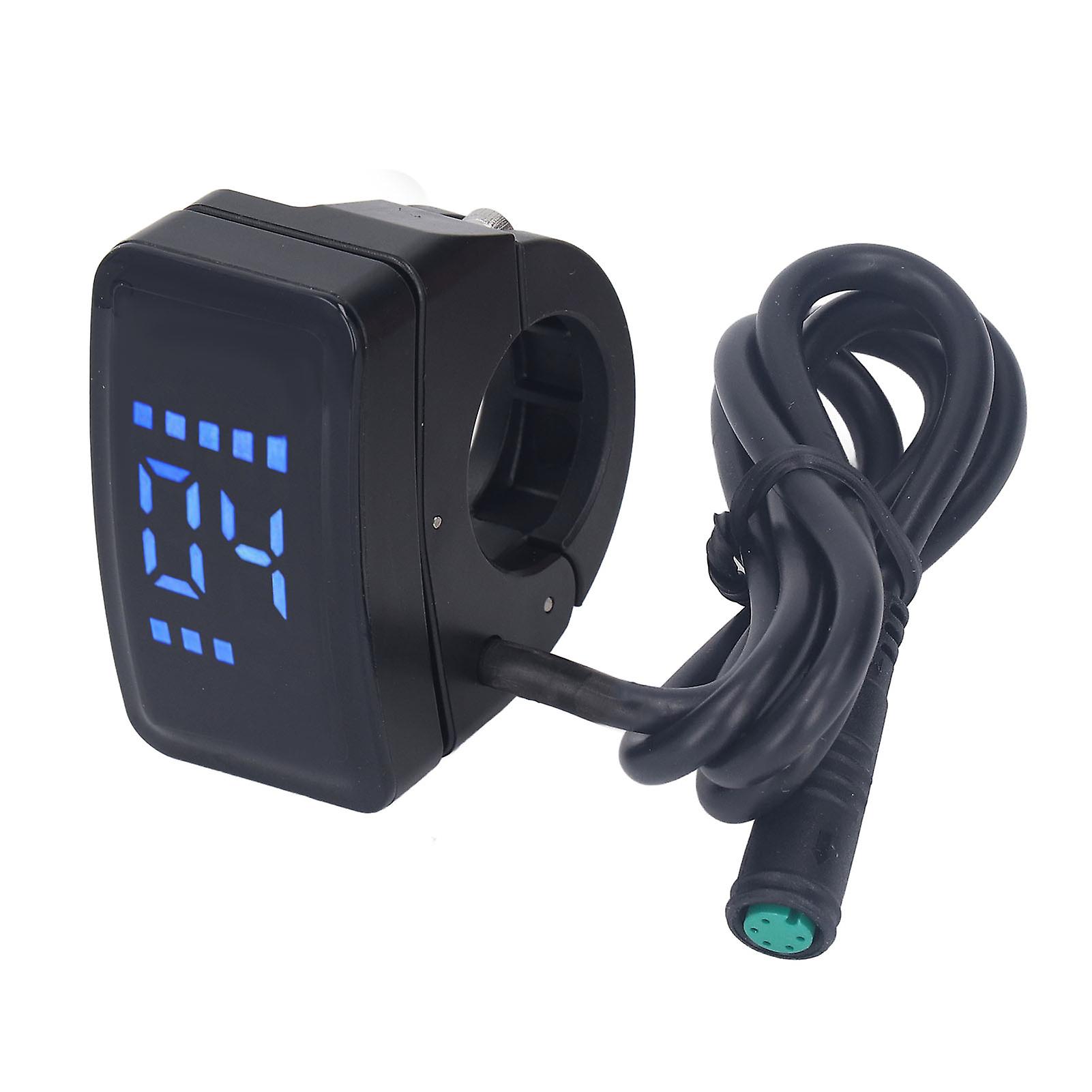 Qukaim Bike Panel Display Electric Bike LCD Meter Display Panel for Bafang Mid Drive Motor, IP65 Waterproof HD Scooter Panel Display