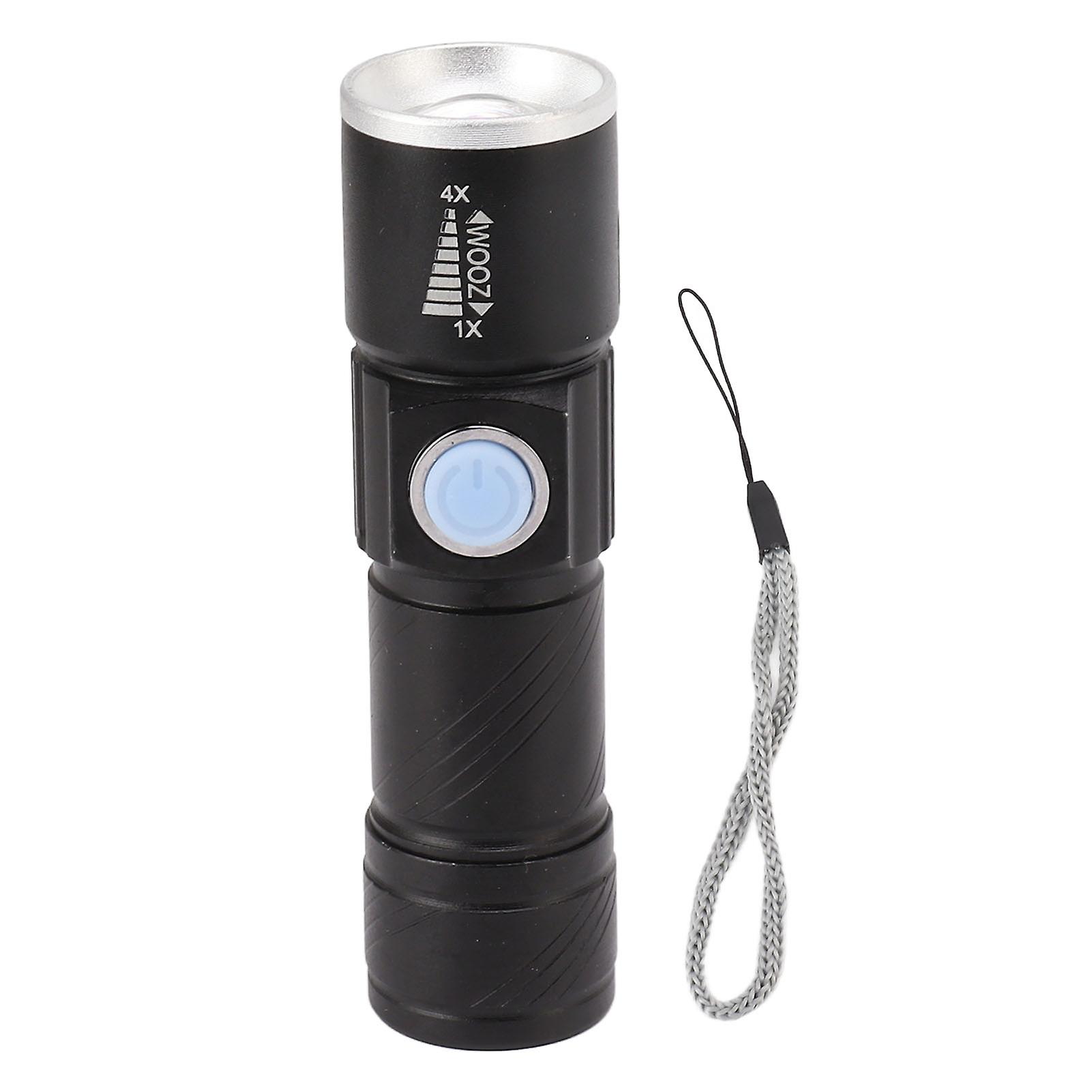 USB 395nm LED UV Flashlight, Ultraviolet Blacklight Detector for Fluorescent Agent Detection and Jade Identification