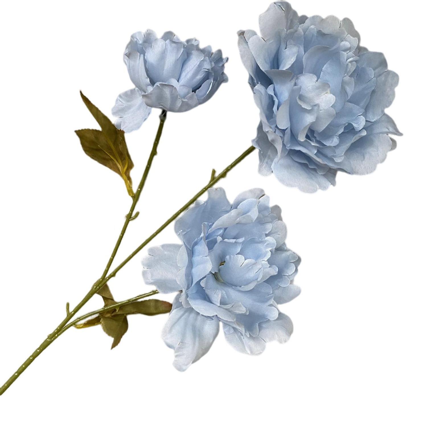 Simulation Peony 3 Heads in One Realistic Faux Silk Flower Photo Props Scene Layout Ornament Pastora