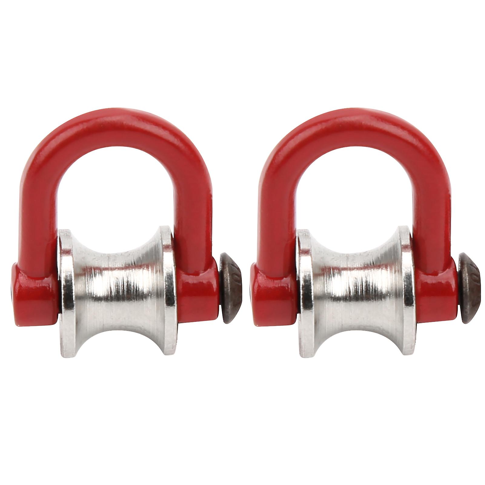 2pcs RC Model Simulated Lifting Pulley Steel Cable Fit for HSP and REDCAT Crawler CarB
