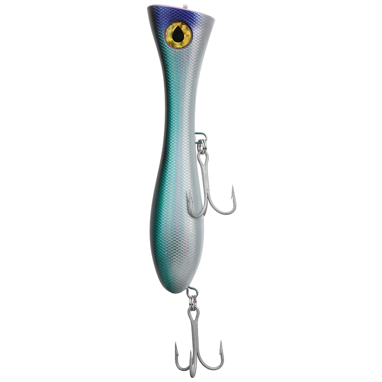 Large Size Popper Artificial Lure 3D Eyes Topwater Hard Bait with Hook and Ring Fishing Tackle 004