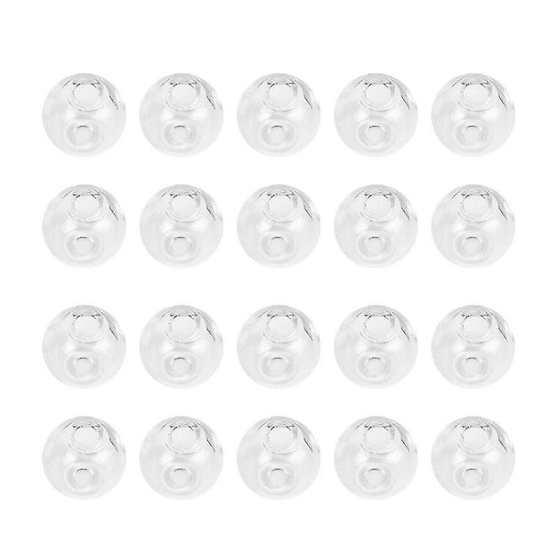 100pcs Hollow Glass Accessory