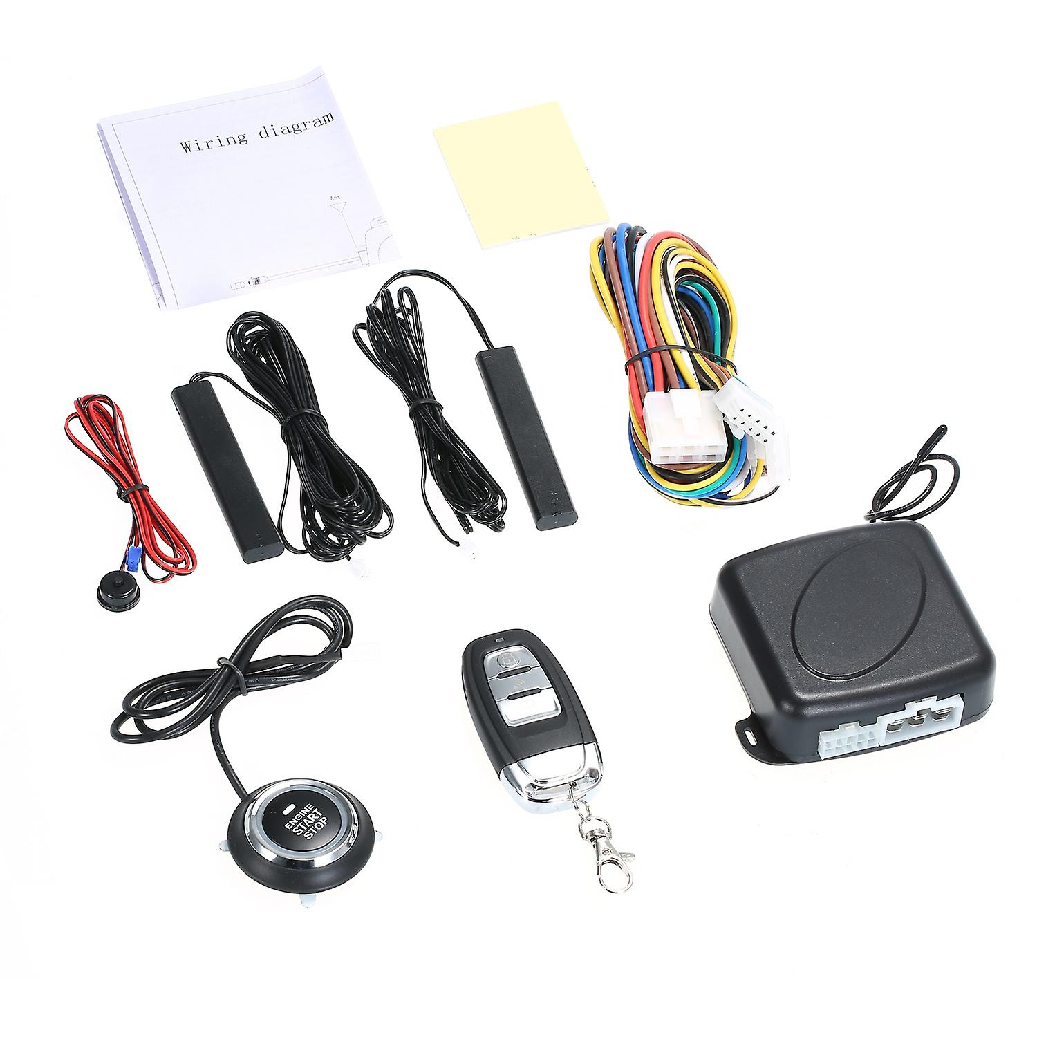 Car Alarm Systems Car SUV Switch Keyless Entry Engine Start Alarm System Push Button Remote Starter 