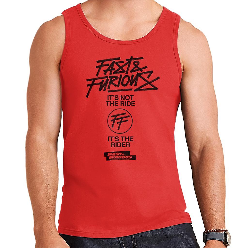 Fast and Furious Its Not The Ride Its The Rider Men's Vest