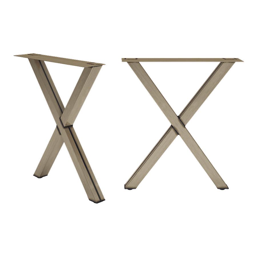 Derry Double Cross Base - Raw Steel - Clear Lacquer