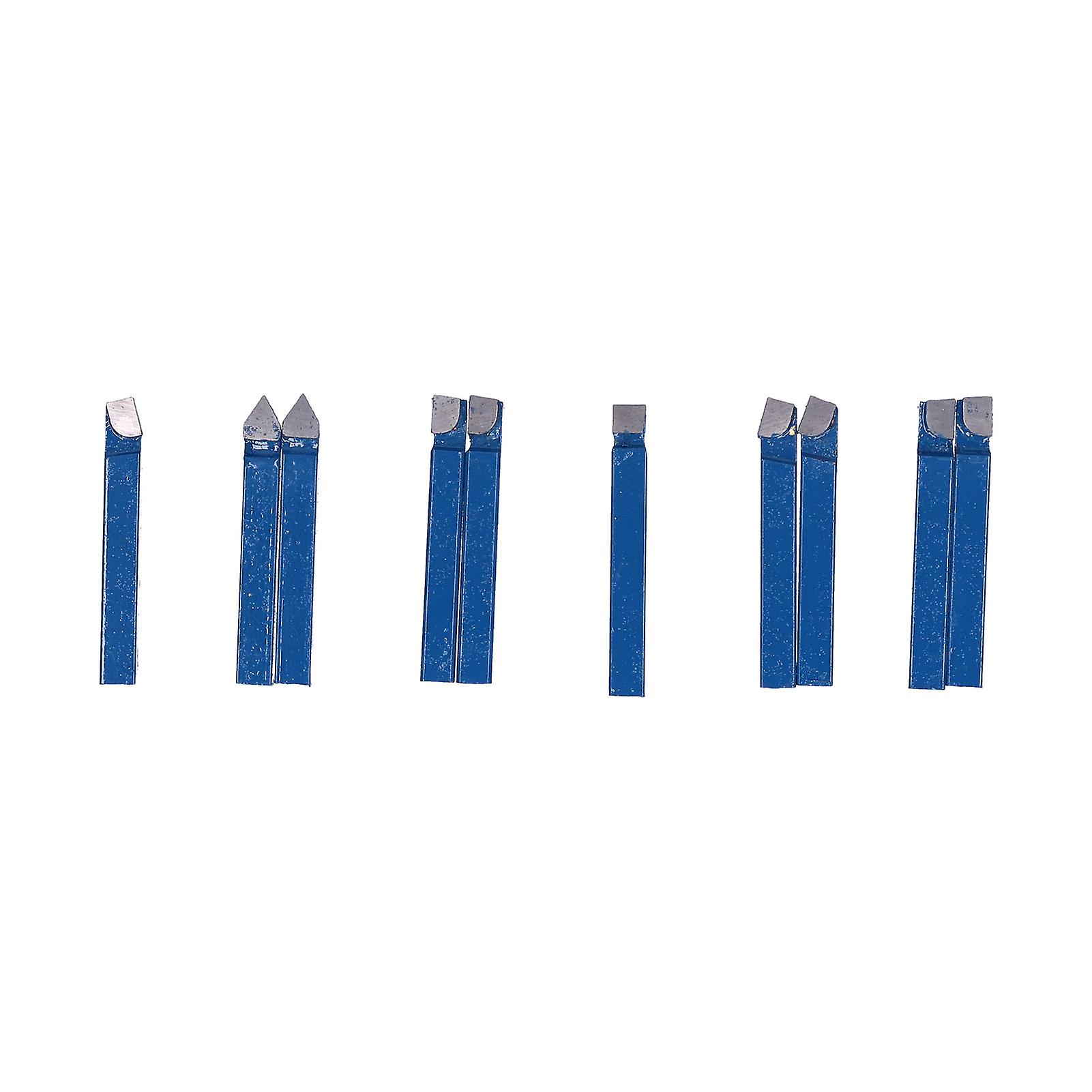 10Pcs 1/4" Cemented Carbide Lathe Tools Set High Accuracy