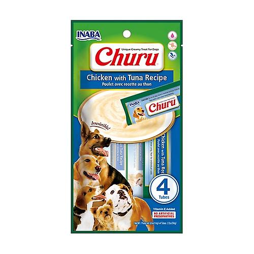 Churu chicken with tuna for dog 4 sticks of 14g (Chicken - Fish - Tuna - Meat)